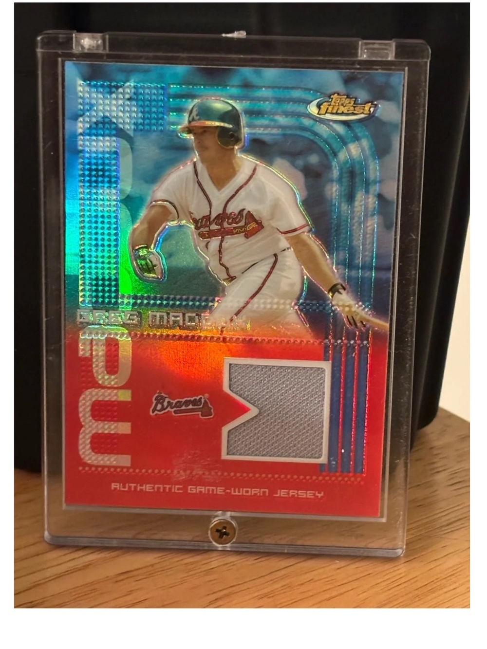 Greg Maddux 2004 Topps Finest Game Used Jersey Relic Atlanta Braves HOF